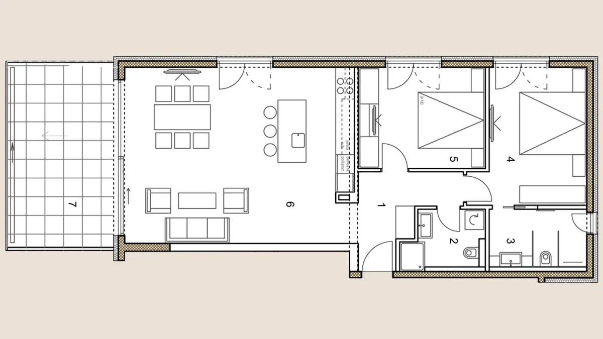 primošten luksuzan stan 107,5 m2 s panoramskim pogledom, bazen i garaža - slika 8