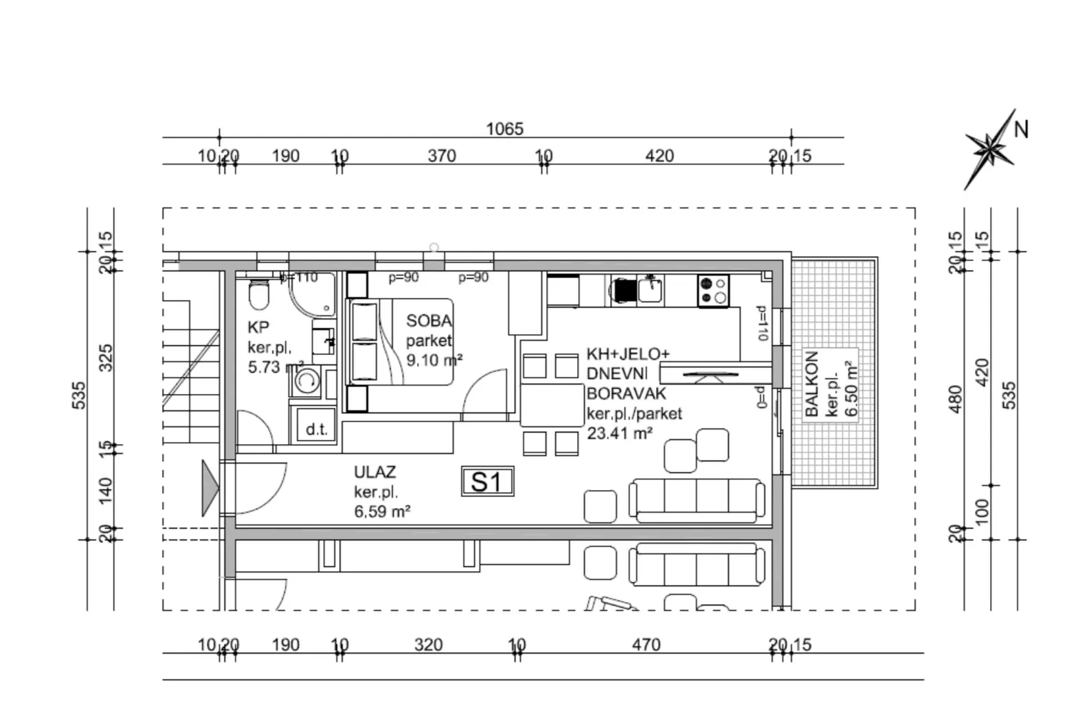 samobor, dvosoban stan 60 m² garaža novogradnja - slika 5