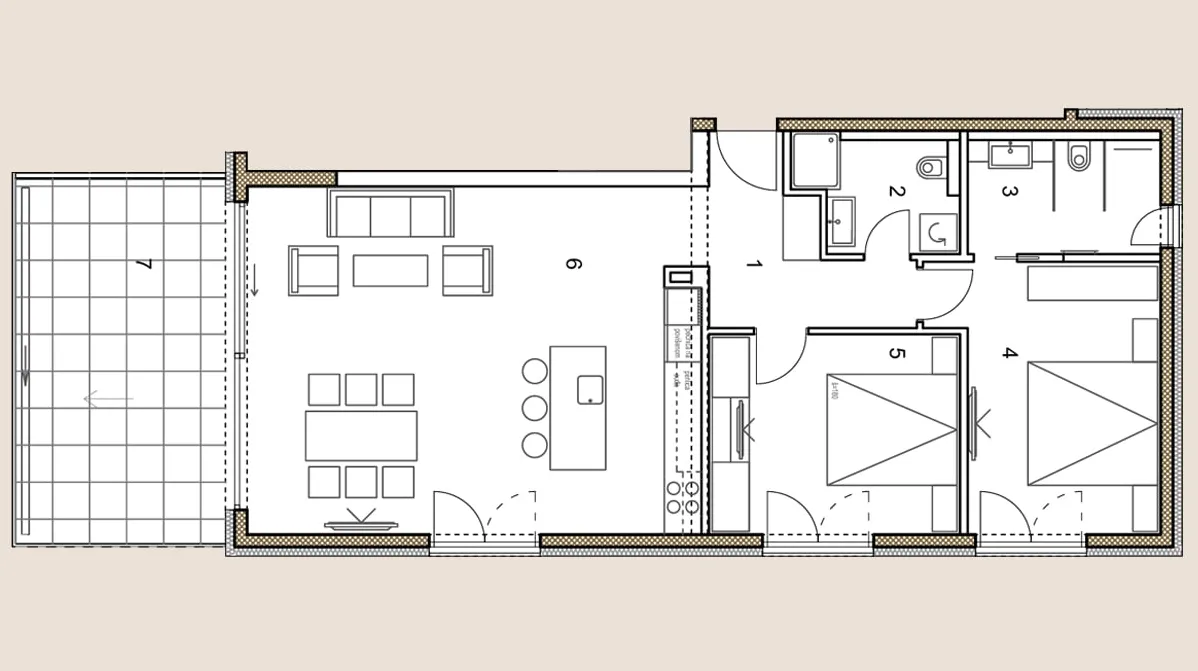 primošten resort, luksuzan stan s pogledom na more, 107,49 m² - slika 17