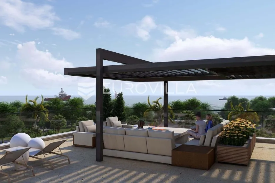 zadar, sukošan, prekrasan penthouse s krovnom terasom prvi red uz more, 249,10 m² - slika 6