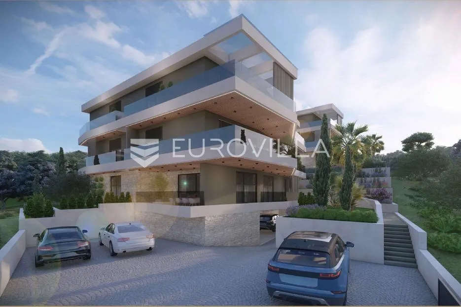 pula, pješčana uvala, luksuzni četverosobni stan s liftom, 1. kat, 119.22 m², pogled na more - slika 9