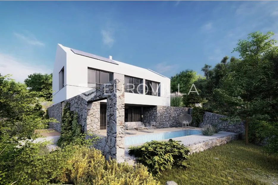 Brač, Bol, atraktivno građevinsko zemljište s projektom - Nerežišća