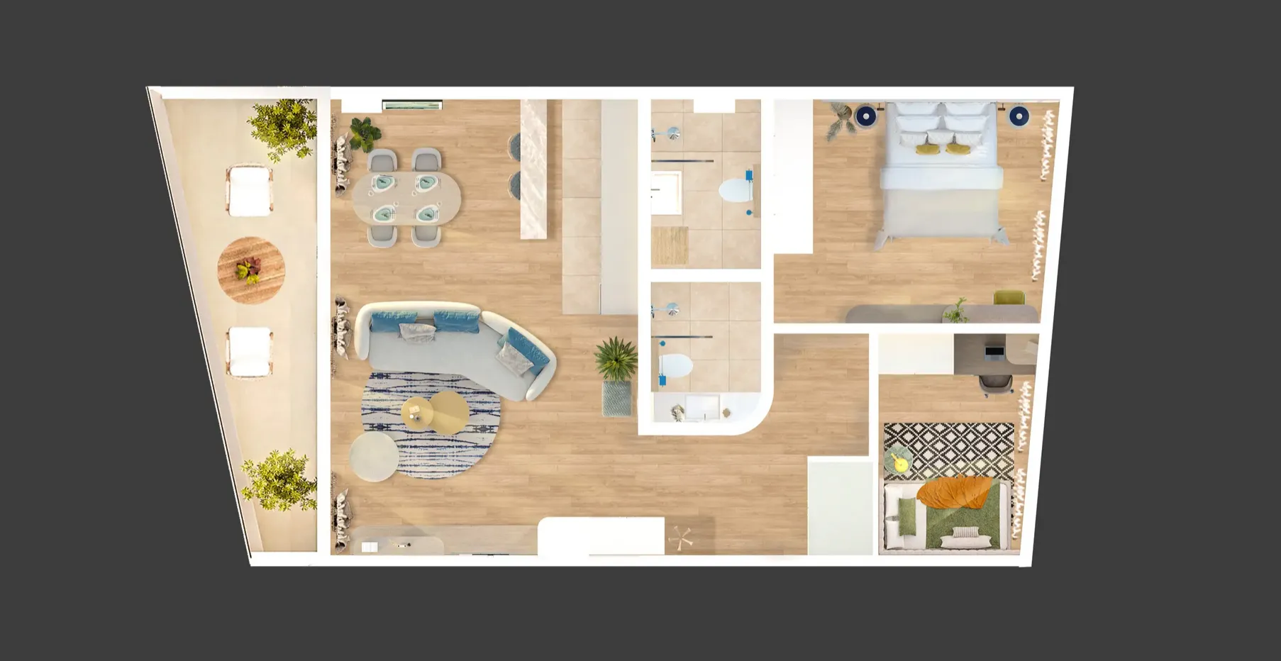 rijeka, kantrida, luksuzan trosoban stan nkp 107 m2 u novogradnji - slika 9
