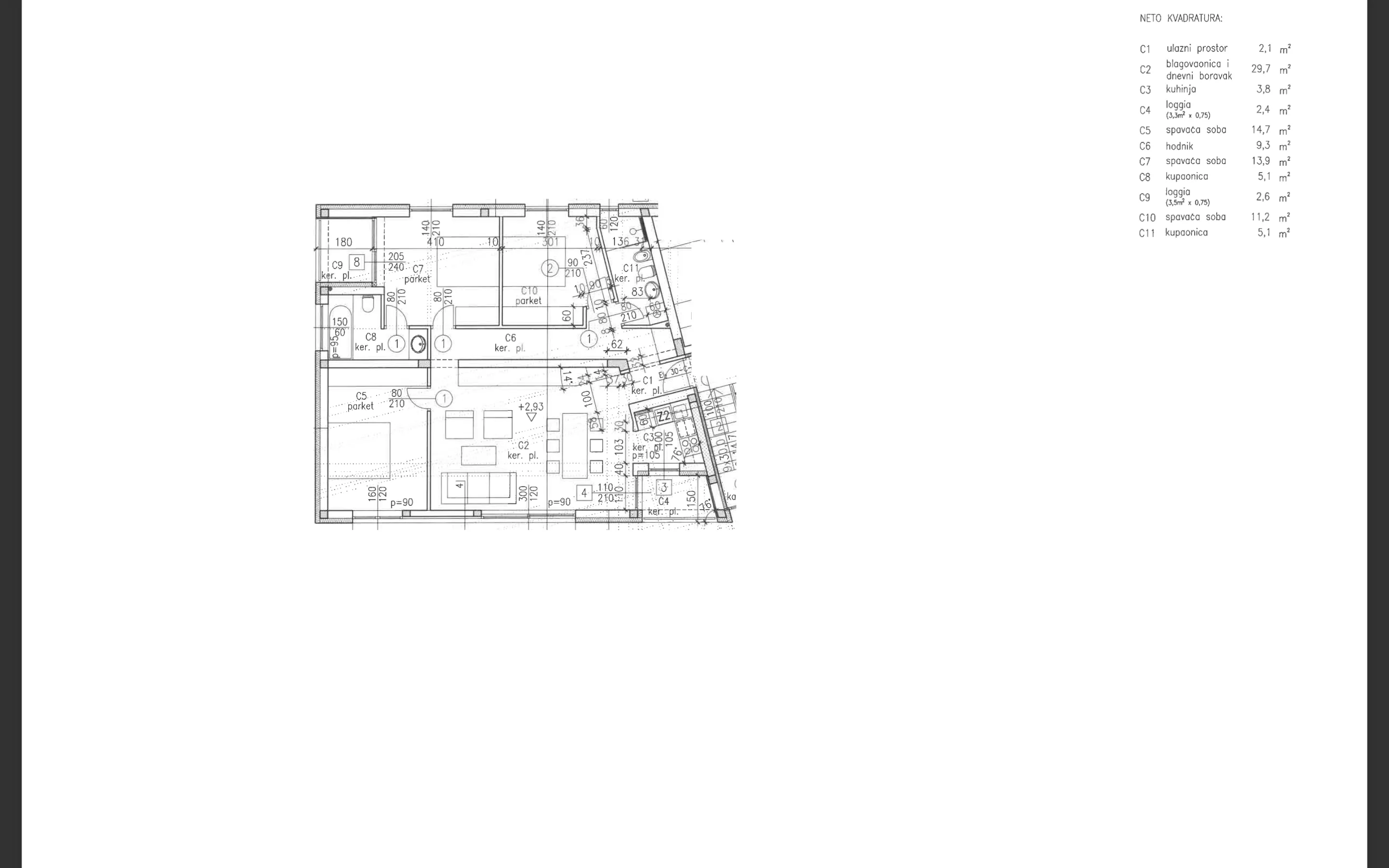 istra, rovinj, trosoban stan na 1. katu zgrade 99,90 m² - slika 7