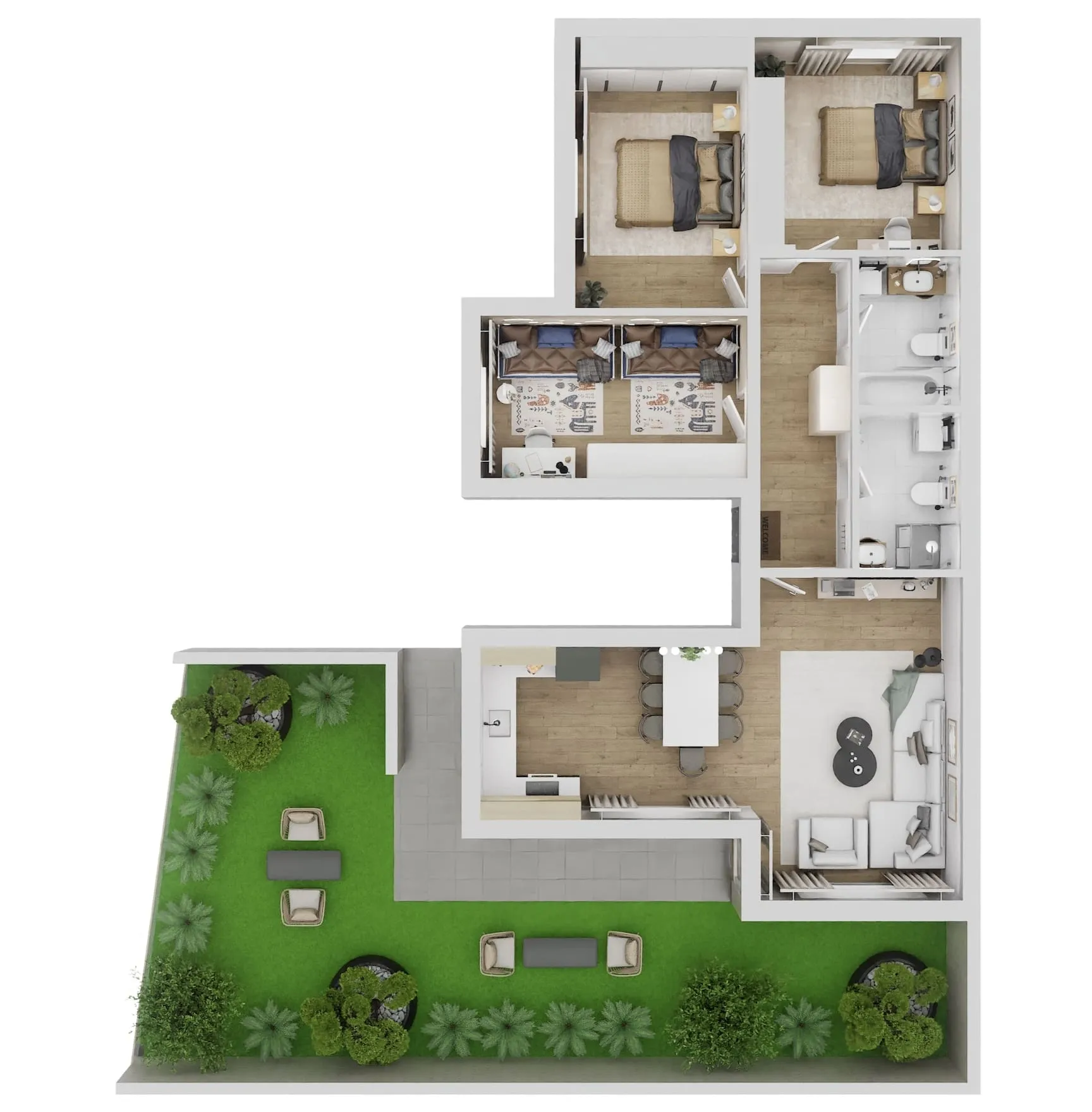 zagreb, jarun, novogradnja, četverosoban stan 120,75 m² - slika 9
