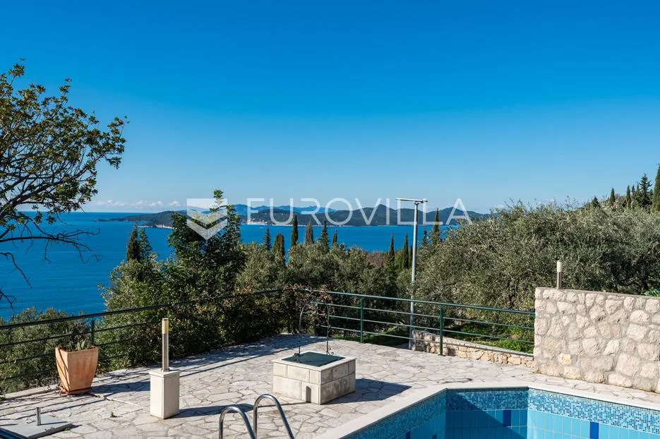 dubrovnik okolica, trsteno, kuća s bazenom i pogledom na more - slika 8