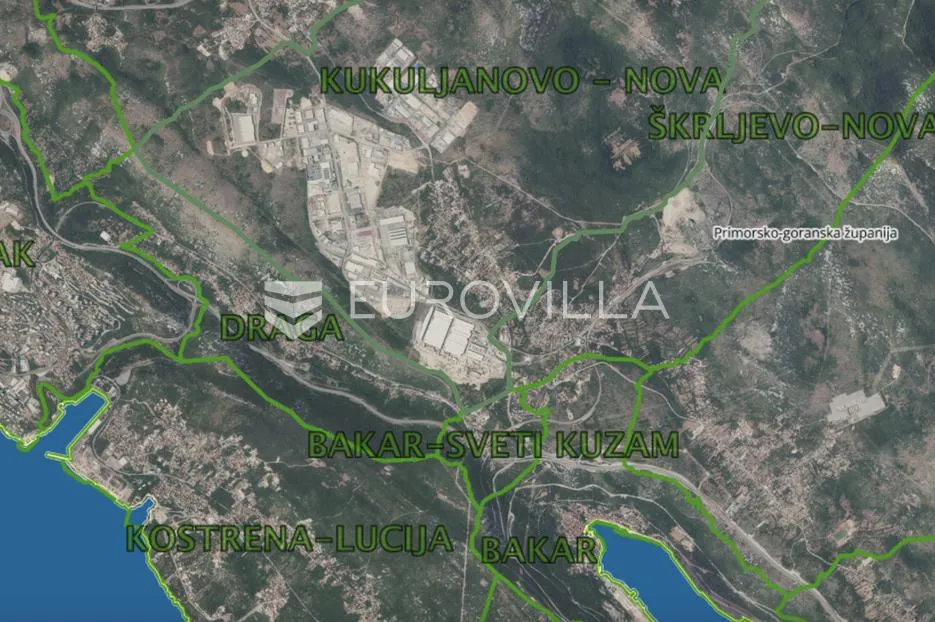 bakar, kukuljanovo, 23.772 m² zemljišta za gospodarsku poslovnu djelatnost - slika 3