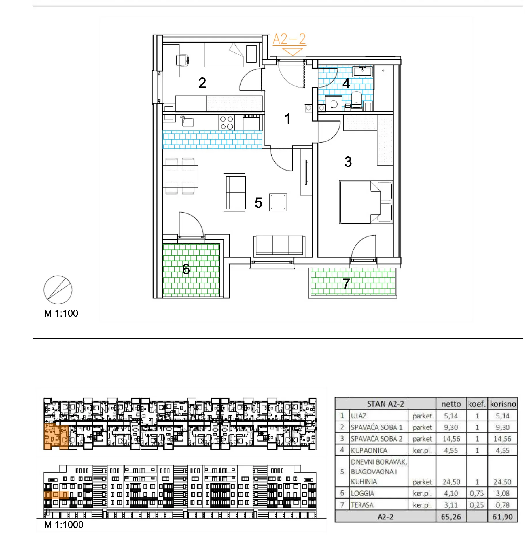 velika gorica, moderan trosoban stan u novogradnji, 62 m² - slika 6