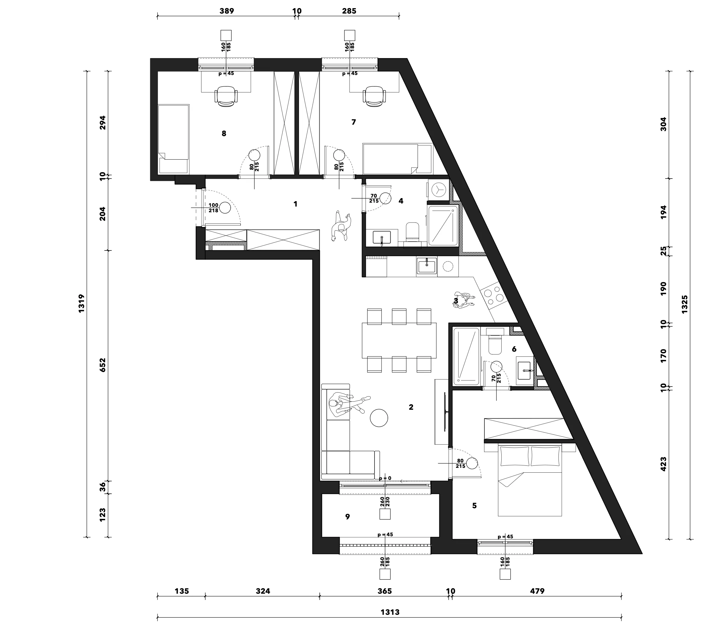 zagreb, črnomerec, kuniščak, atraktivan četverosoban stan u novogradnji, 84 m² - slika 9