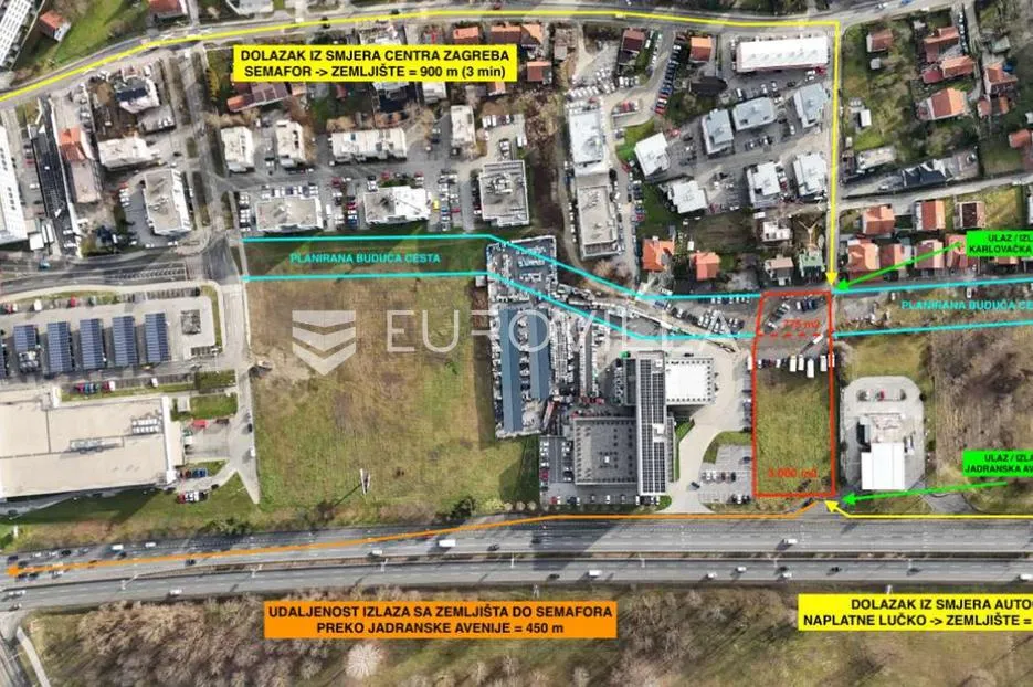 zagreb, blato, jadranska avenija, građevinsko zemljište 3725 m² s lokacijskom dozvolom - slika 5