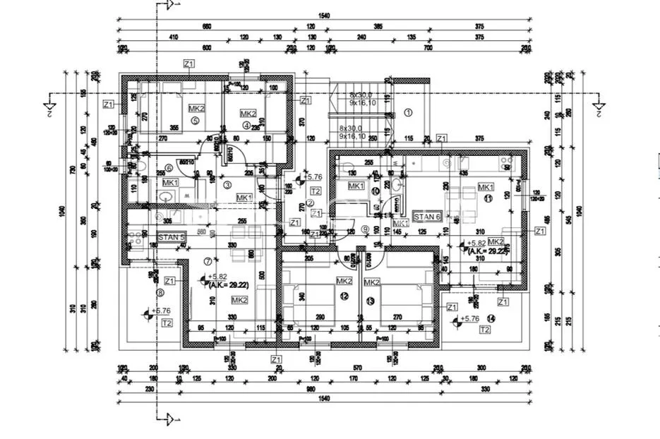 trogir, dvosoban stan na drugom katu neto korisne površine 52,36 m², s6 objekt b - slika 10