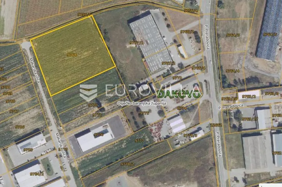 đakovo, industrijska zona, atraktivno građevinsko zemljište 14056 m² - slika 2