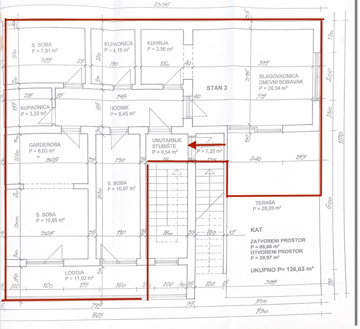 zagreb, srednjaci, novoadaptiran četverosoban stan, neto površine 76 m² - slika 11