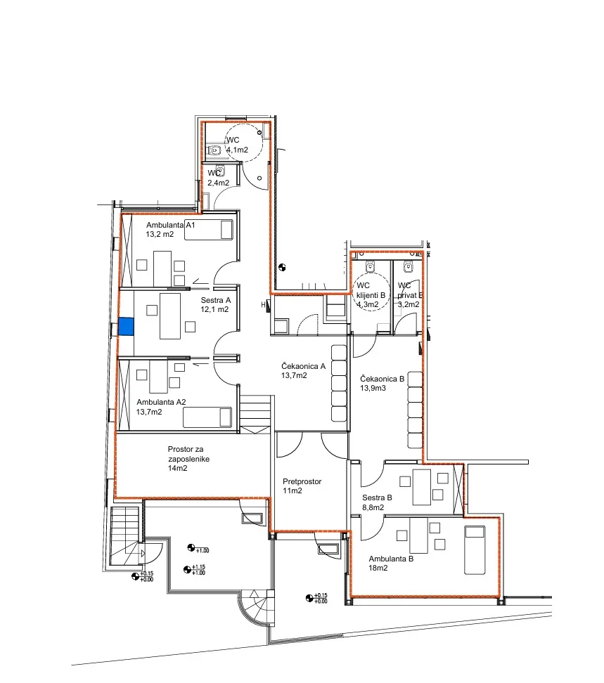 zagreb trešnjevka izvrstan ulični poslovni prostor lokal 154m2 - slika 7