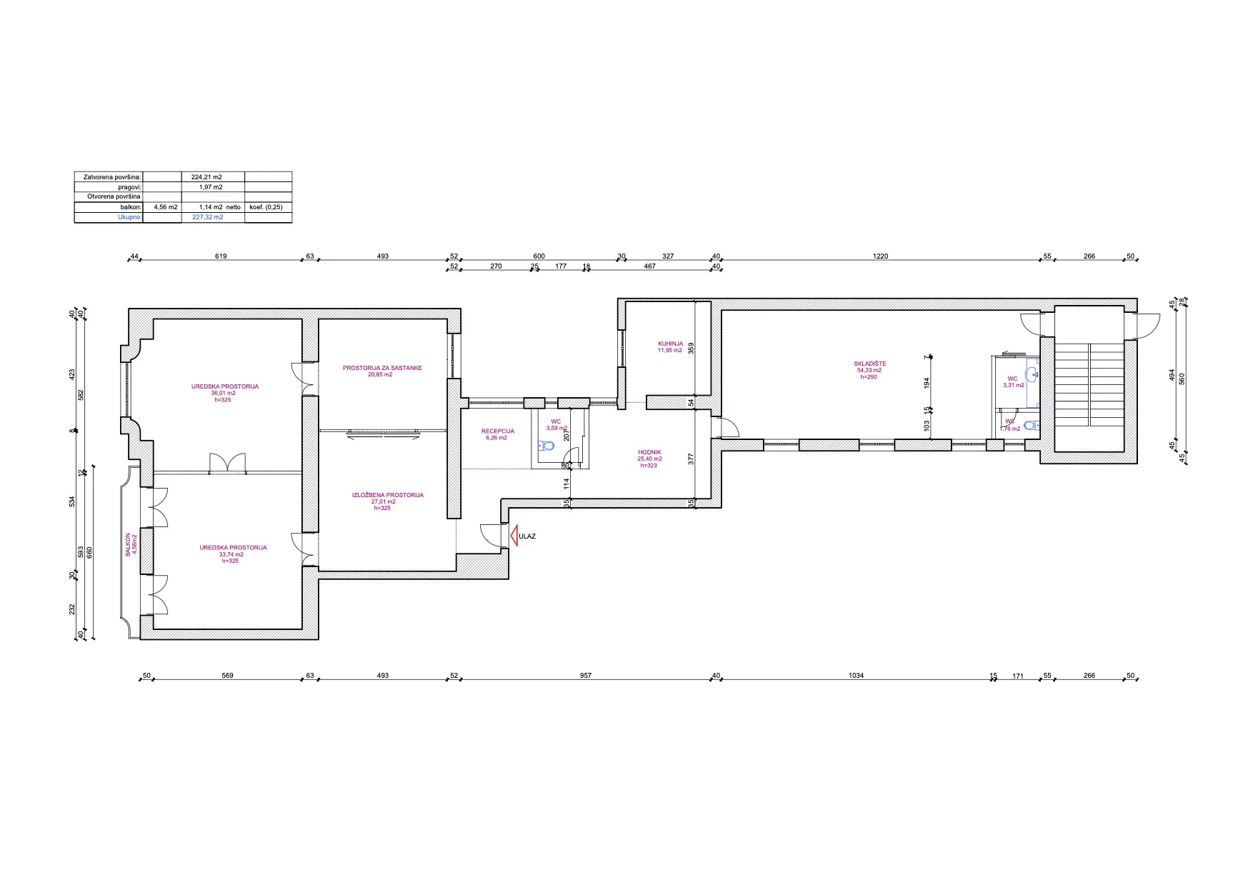 ilica poslovno, stambeni prostor 227.32 m² s parkingom - slika 34