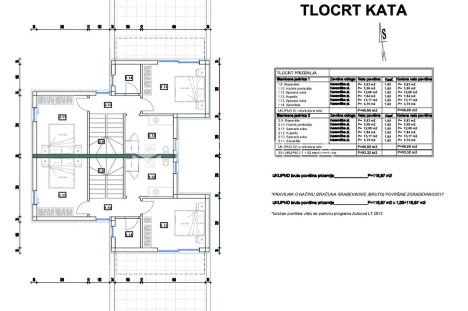 istra, ližnjan, dvojna kuća 150 m² s pogledom more, bazenom i uređenom okućnicom - slika 7
