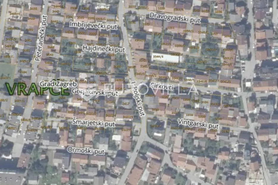 Zagreb, Donje Vrapče, građevinsko zemljište 1405 m2