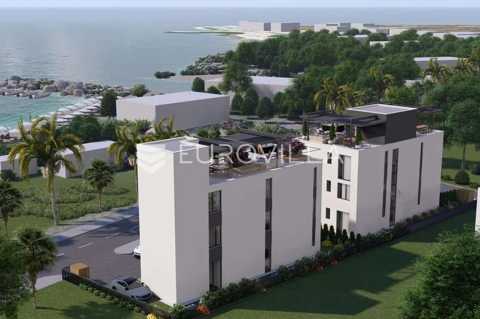 zadar, sukošan, prekrasan penthouse s krovnom terasom prvi red uz more, 249,10 m² - slika 3