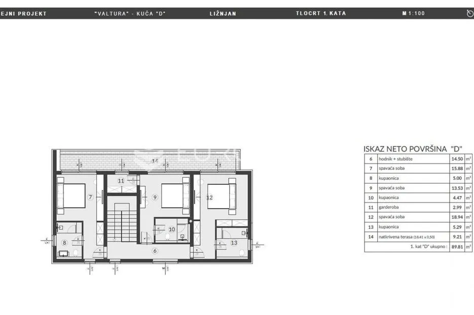 valtura, moderna samostojeća kuća s neto korisnom površinom od 166 m² oznake c okružena zelenilom - slika 16