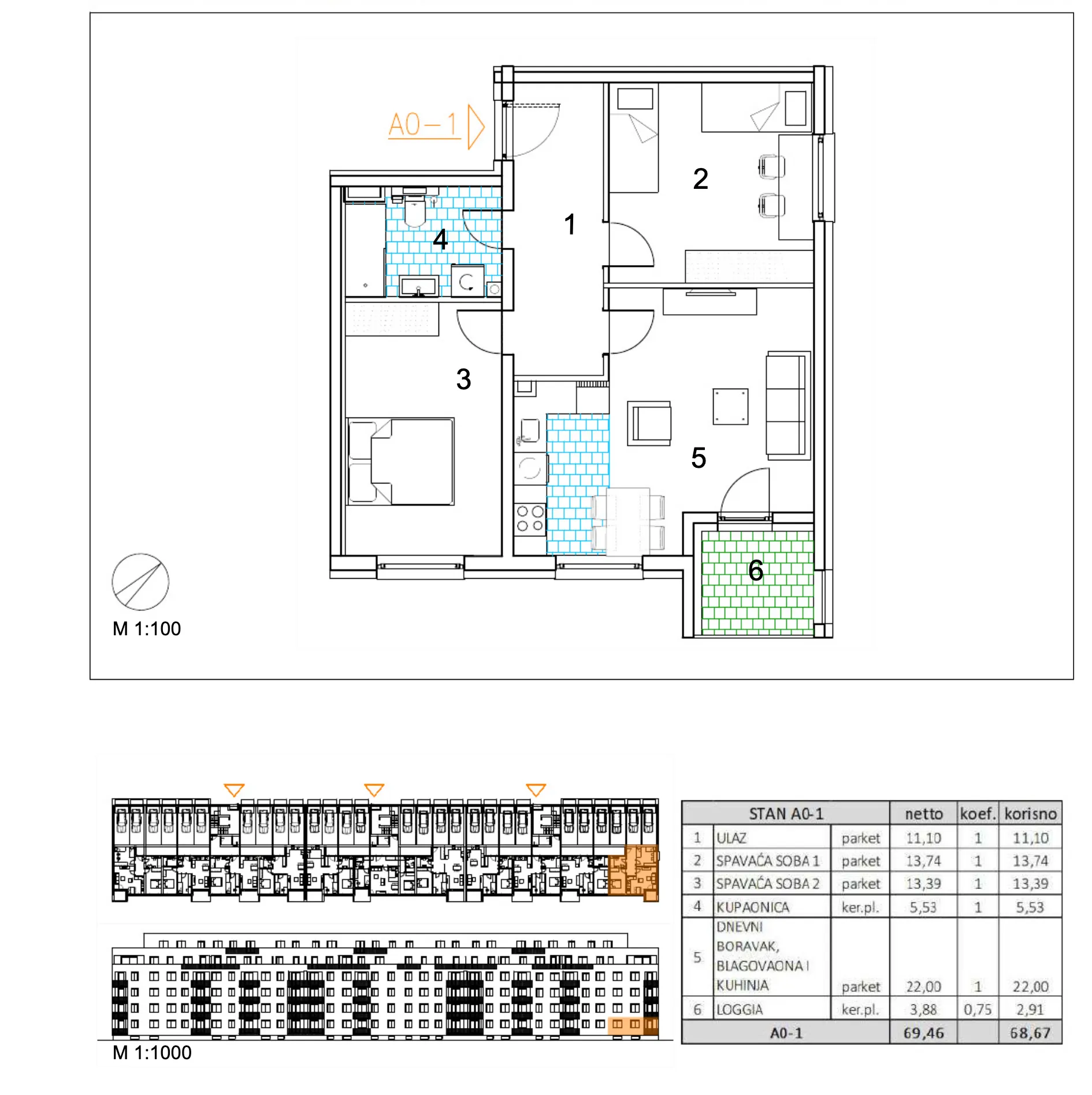 velika gorica, moderan trosoban stan u novogradnji, 69 m² - slika 6