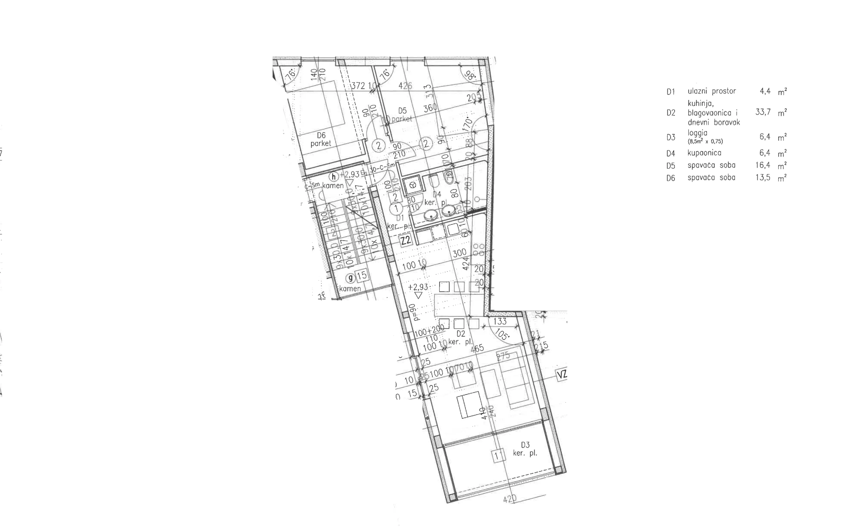 istra, rovinj, dvosoban stan na 1. katu zgrade 80,80 m² - slika 7