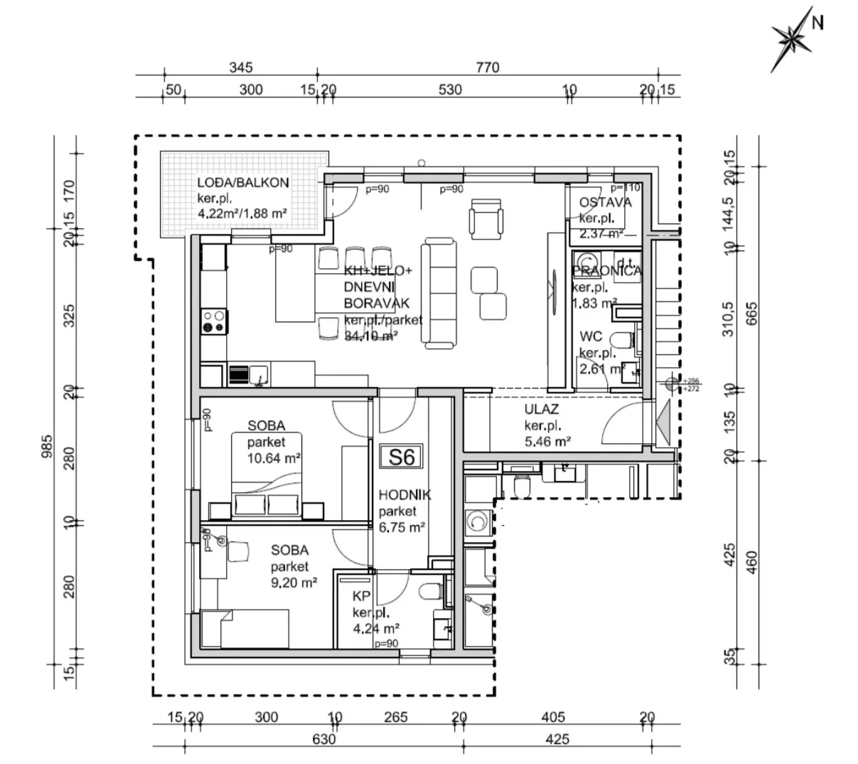samobor, komforan trosoban stan 81 m² garaža novogradnja - slika 5