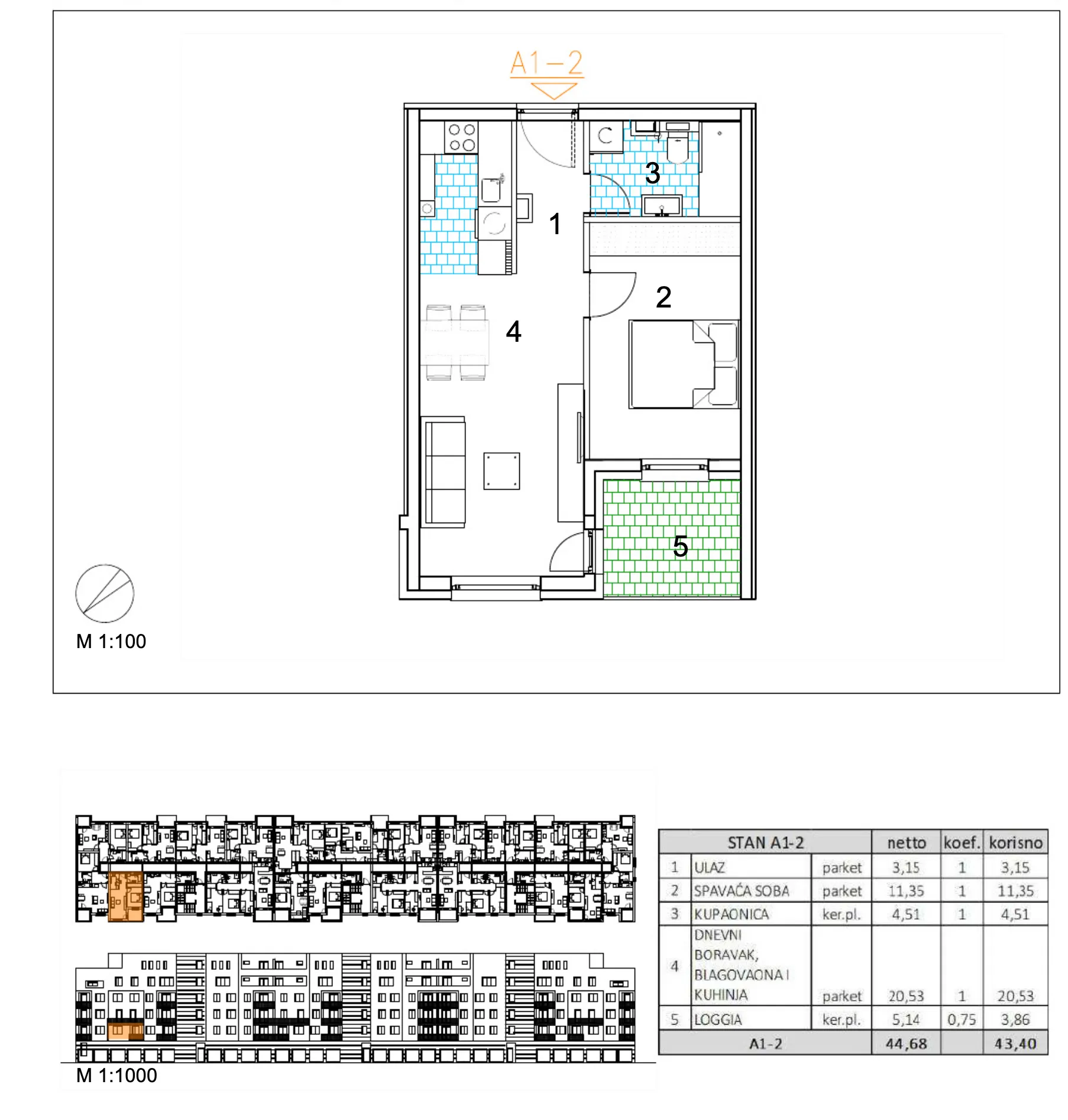 velika gorica, moderan dvosoban stan u novogradnji, 43 m² - slika 6