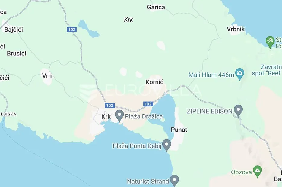 krk, rijedak građevinski teren s potpunom infrastrukturom na terenu - slika 2