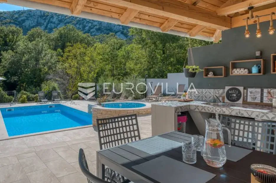 crikvenica, drivenik, moderna vrhunski dizajnirana villa s bazenom - slika 25