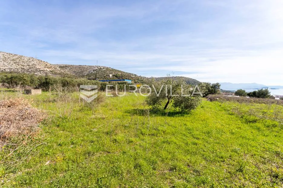 trogir, krban, građevinsko zemljište s pogledom na more - slika 8