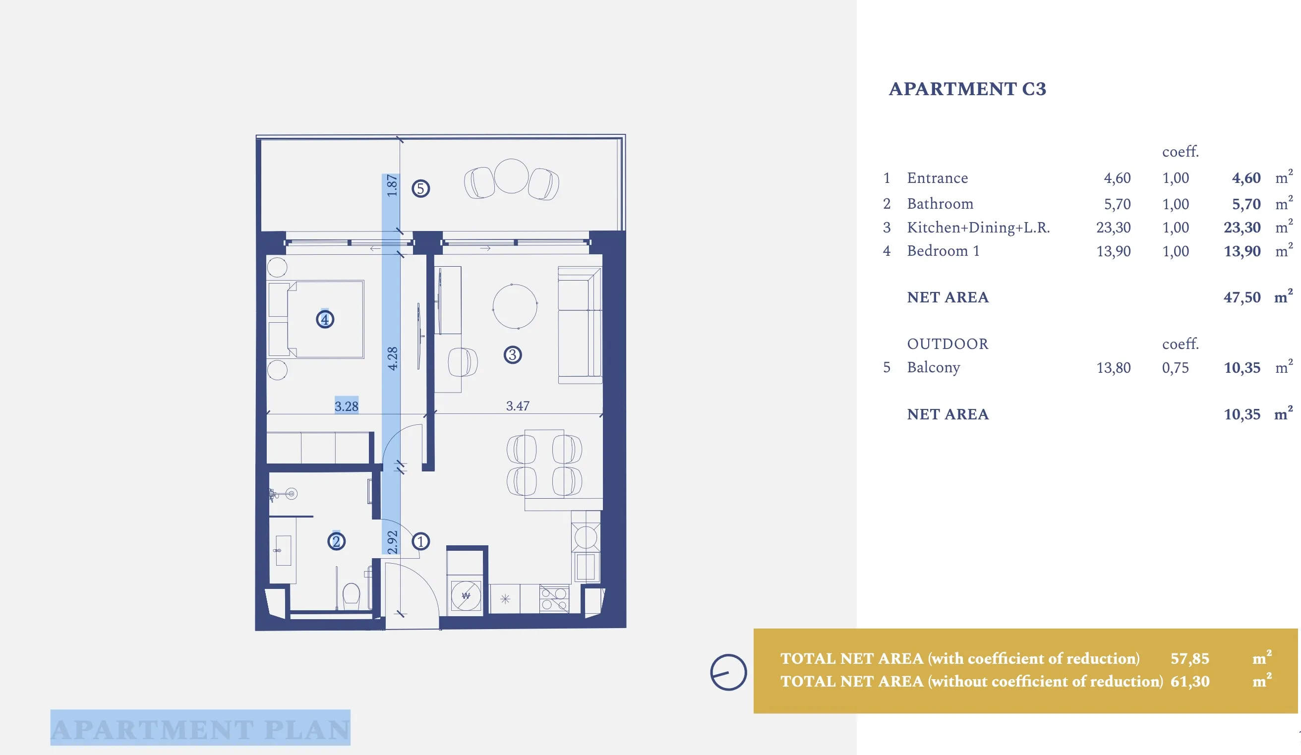 istra, savudrija, petram resort, apartman s jednom spavaćom sobom u prizemlju 61,80 m² - slika 14