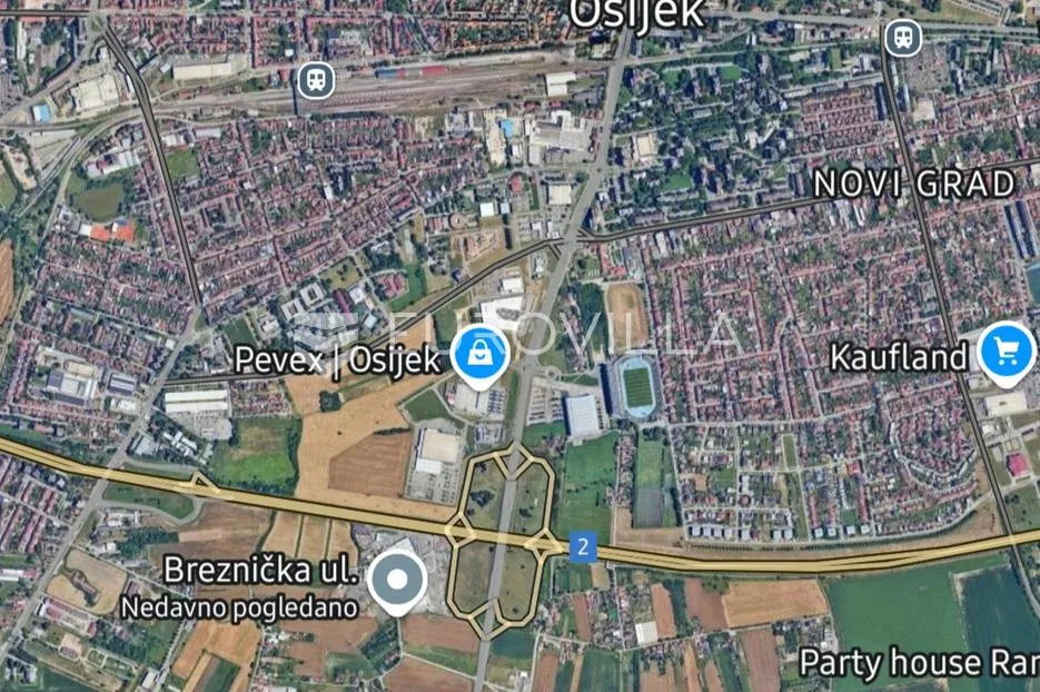 Osijek, Trpimirova ulica, građevinsko/poljoprivredno zemljište 5669 m²