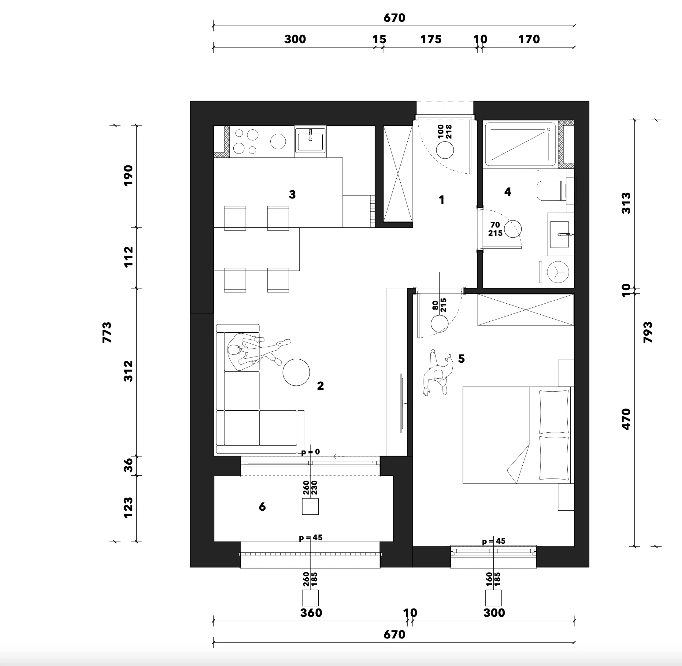 zagreb, črnomerec, kuniščak, atraktivan dvosoban stan, novogradnja 49 m² - slika 9