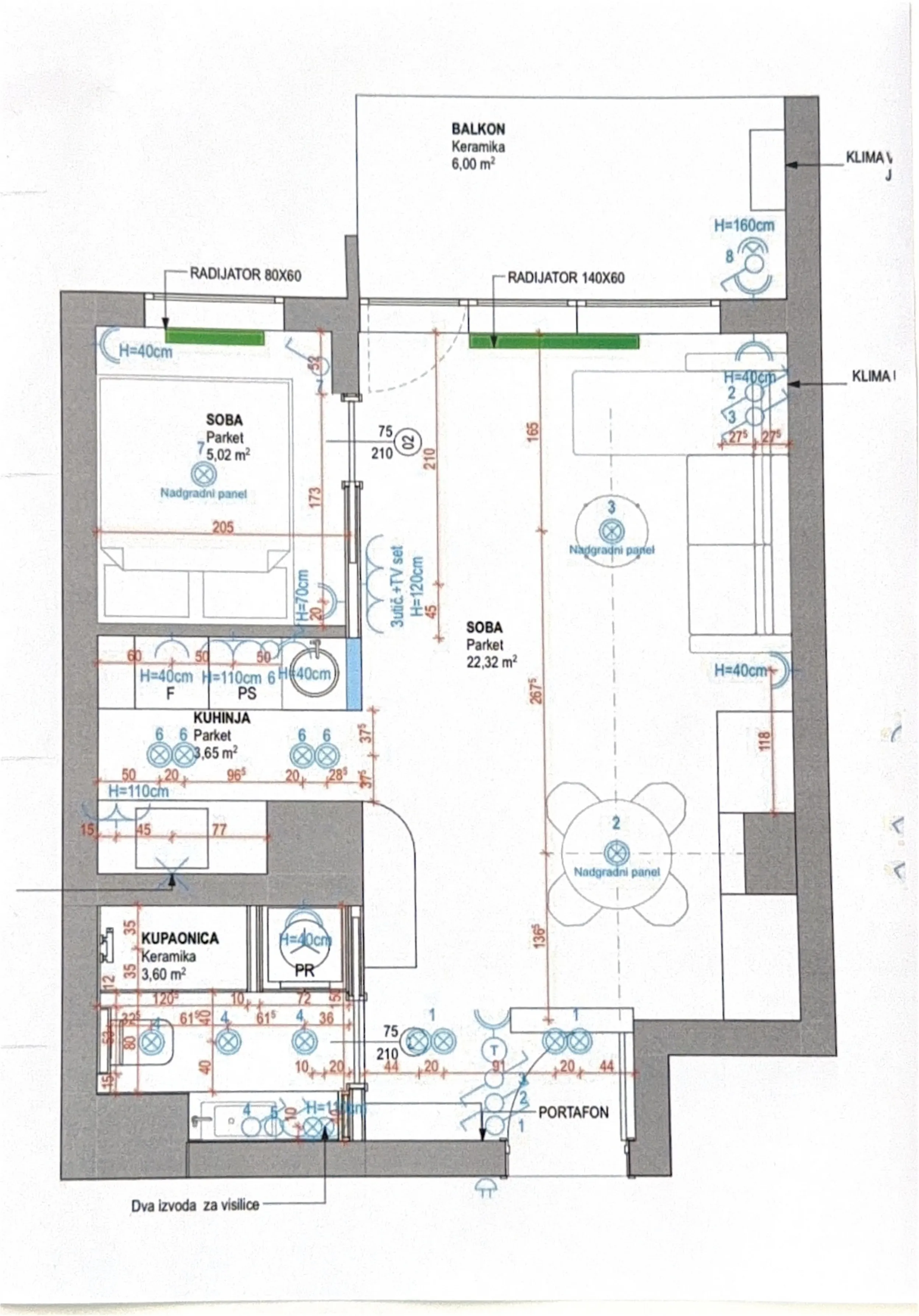zagreb, trg francuske republike, novoadaptiran dvosoban stan s balkonom, 40 m² - slika 3