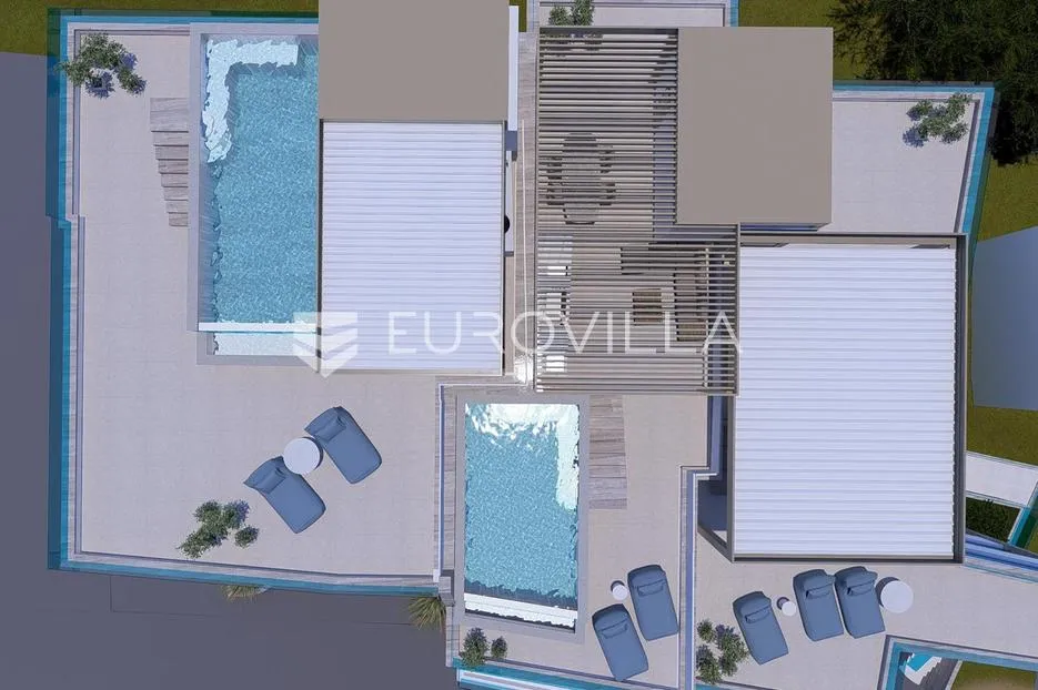 grebaštica, luksuzan penthouse s bazenom i pogledom na more, prvi red do mora, 110,54 m² - slika 20