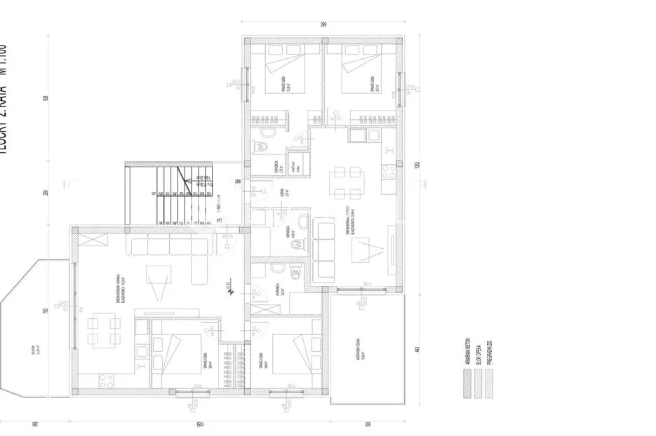 trogir, okrug gornji, apartman s5 na drugom katu površine od 76 m² s krovnom terasom - slika 22