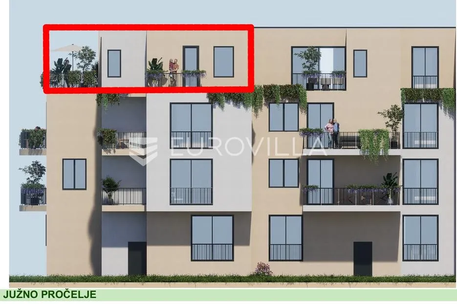 jarun ekskluzivan penthouse na 3. katu s velikom terasom 100 m² - slika 2