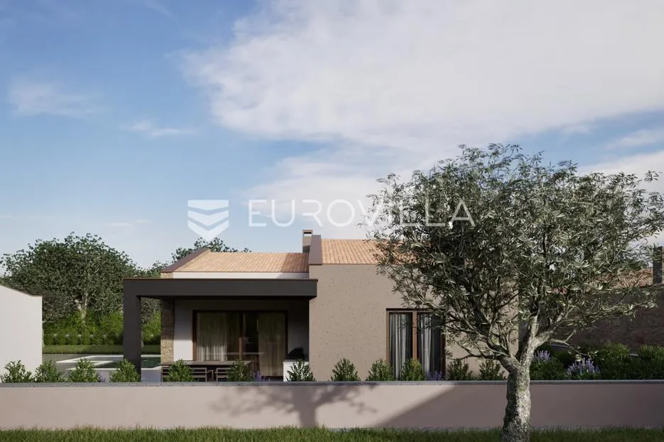 istra, okolica barbana, moderna kamena prizemnica s bazenom - slika 6
