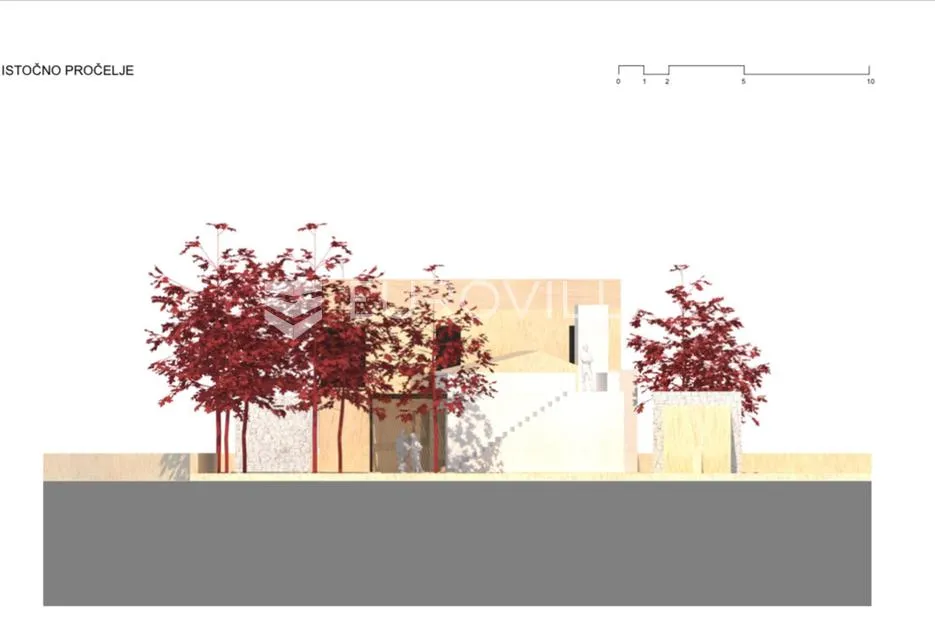 marčana, kavran, građevinsko zemljište s pravomoćnom građevinskom dozvolom, pogled more, 673 m² - slika 4