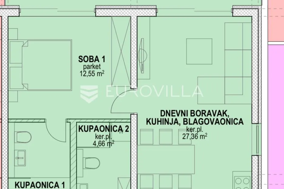 pag, povljana, trosoban stan s vrtom 180 m od mora, s2 - slika 22