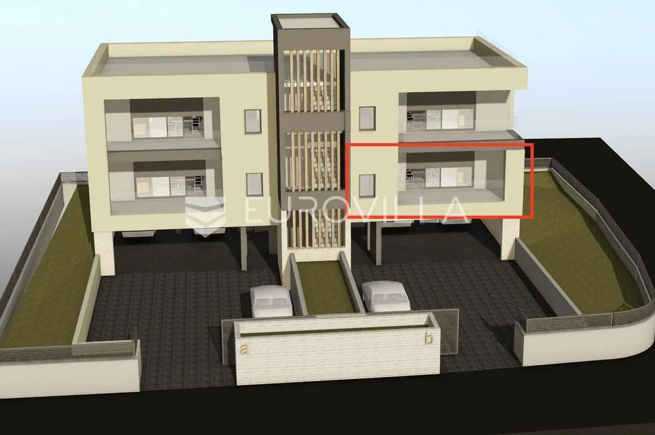 Vodice, elegantan dvosoban stan s lođom u modernoj novogradnji