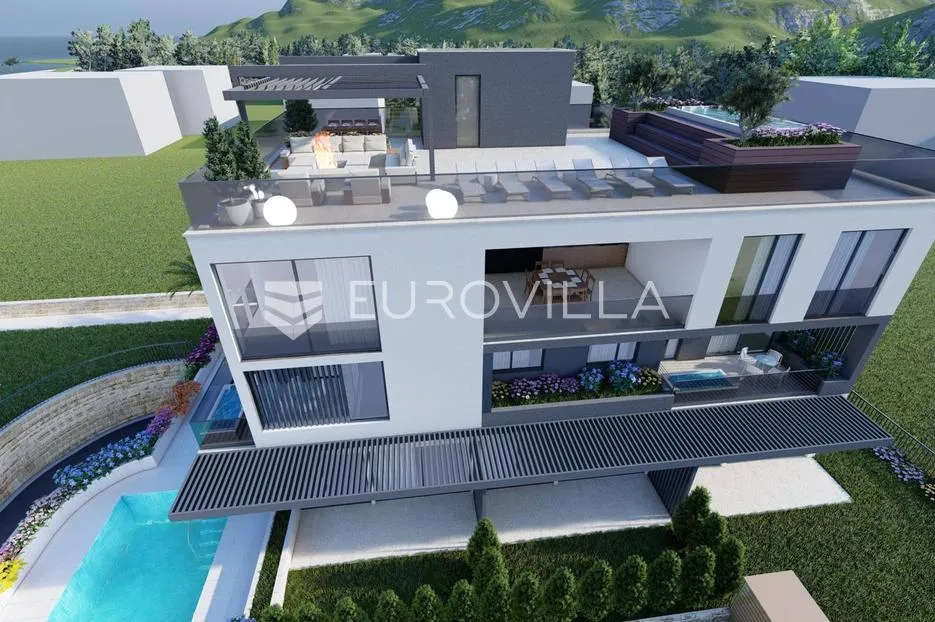 zadar, sukošan, prekrasan penthouse s krovnom terasom prvi red uz more, 249,10 m² - slika 7