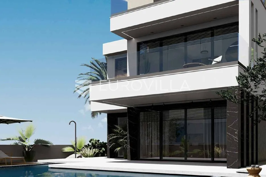zadar, sukošan, moderna villa s bazenom i pogledom na more - slika 3