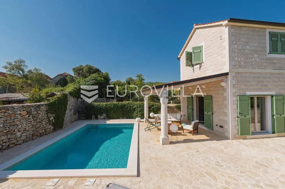 hvar, vrboska, predivna kamena vila u blizini mora - slika 3