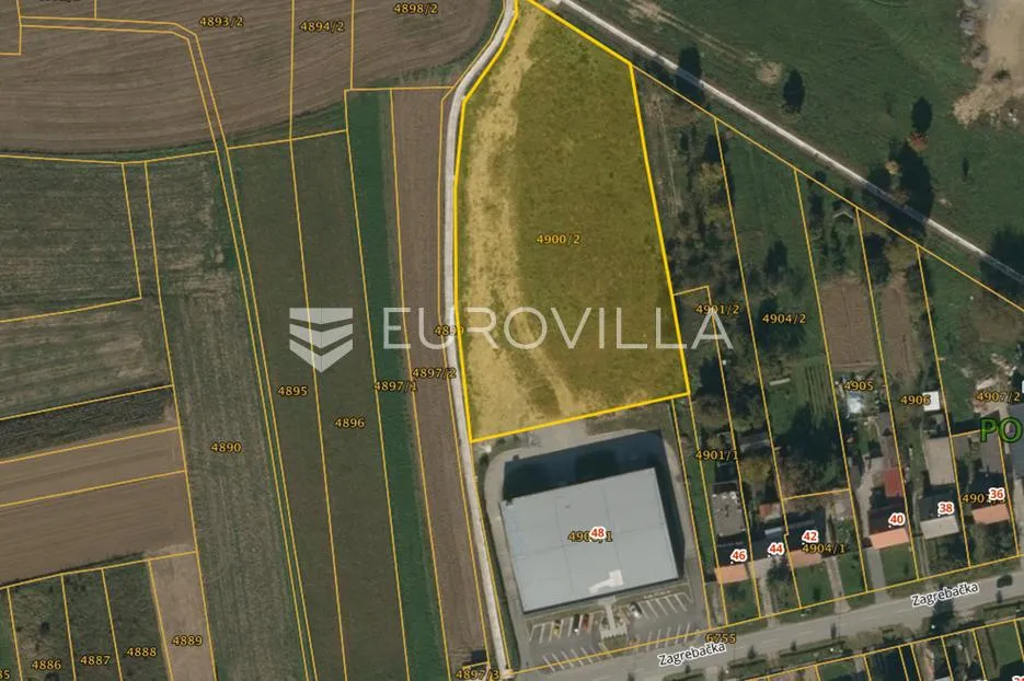 požega, atraktivno zemljište u gospodarsko-poslovnoj zoni – 6.221 m² + pristupni put 334 m² - slika 1