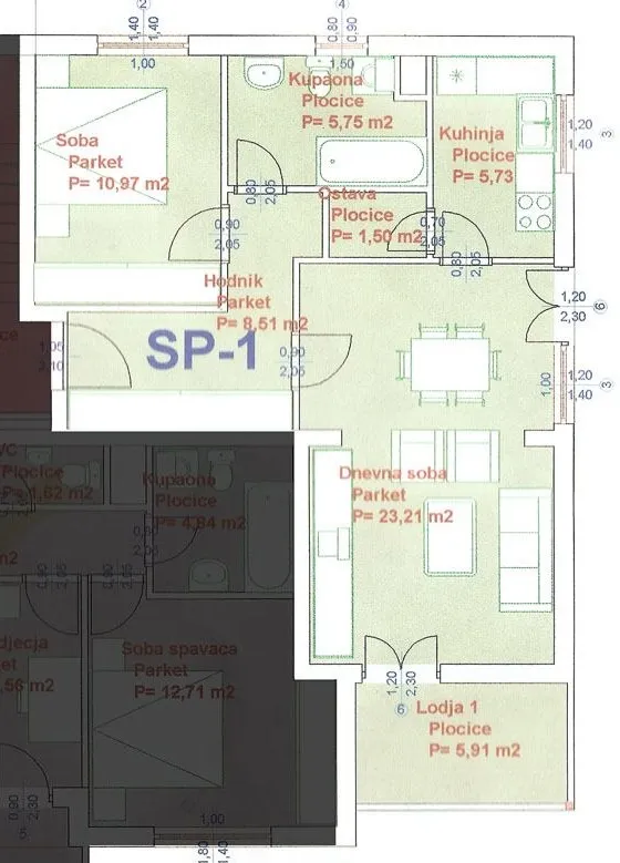 zagreb; bukovačka cesta, dvosoban stan 62 m², parkirno mjesto - slika 11