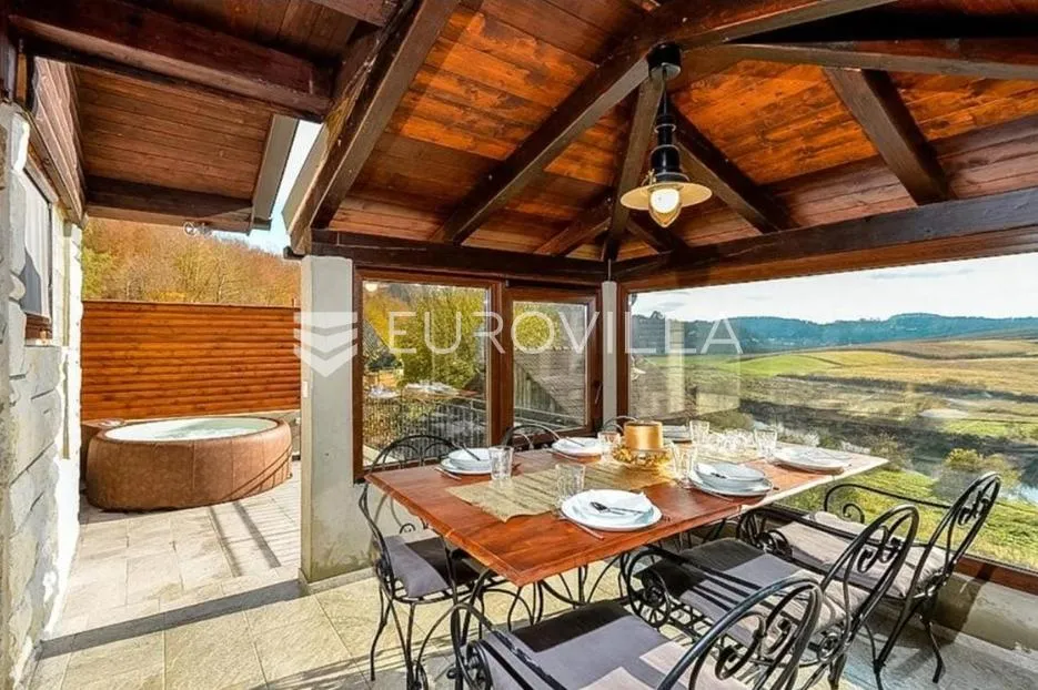 karlovac, zadobarje, kuća 100 m² s bazenom i jacuzzijem, 30 m do rijeke dobre - slika 3