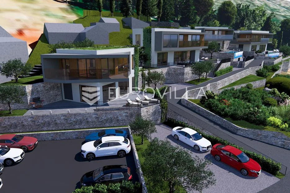orašac, građevinsko zemljište s idejnim projektom vila - slika 3