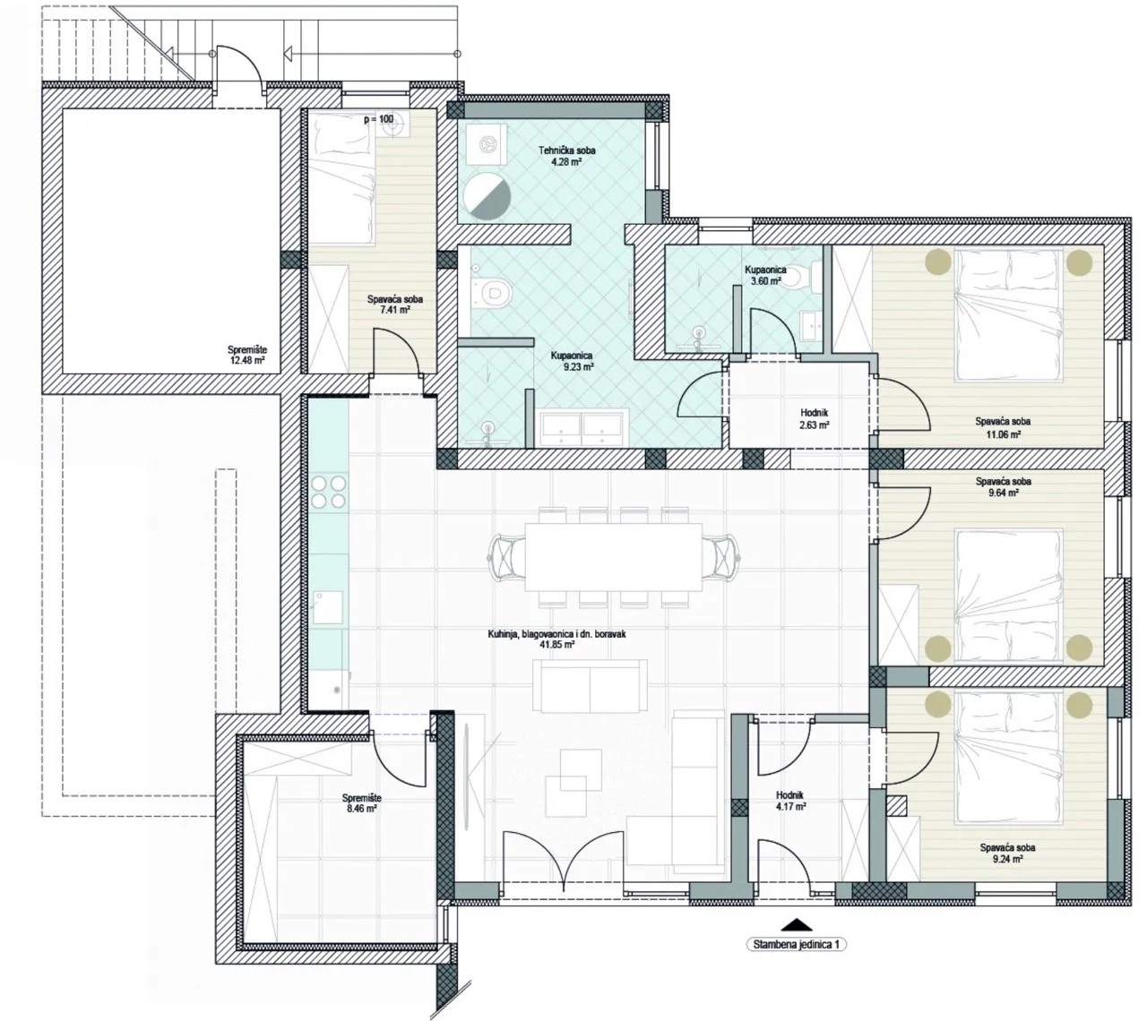 istra, premantura, kuća sa 3 luksuzna apartmana i pogledom na more, nkp 315 m2 - slika 47