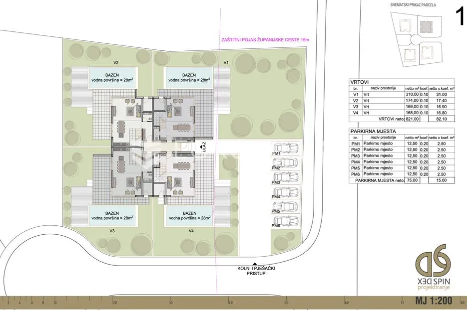 istra, rovinj okolica, građevinsko zemljište 1483 m² s građevinskom dozvolom i plaćenim komunalijama - slika 3